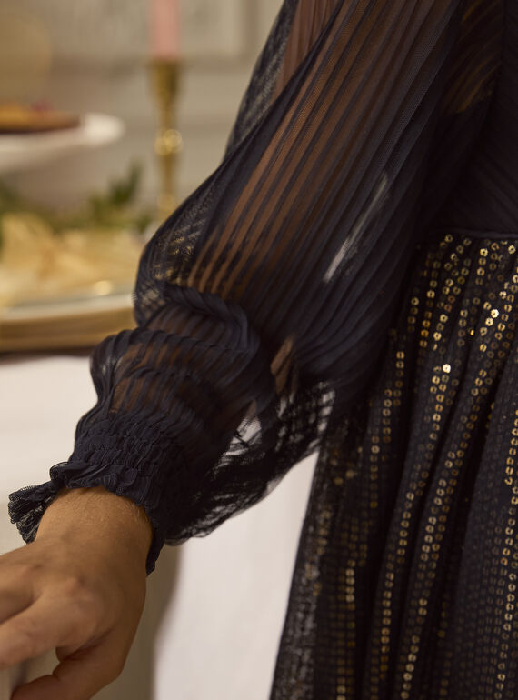 Blue DRESS LEIPAIETTE / 24H2PFT3ROBC243