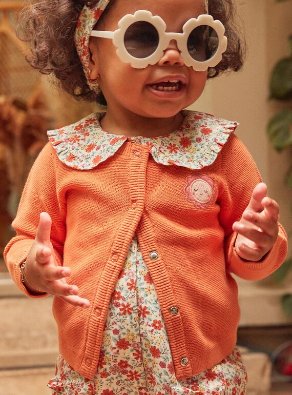 Long-sleeved orange cardigan GAANNE / 23H1BF71CARE413
