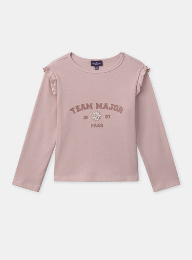 Old rose TEE SHIRT LS NAEPLETTE / 25H2PF31TML303
