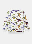Off-white sweatshirt with a dinosaur motif KIPULAGE / 24E3PGC1SWE632