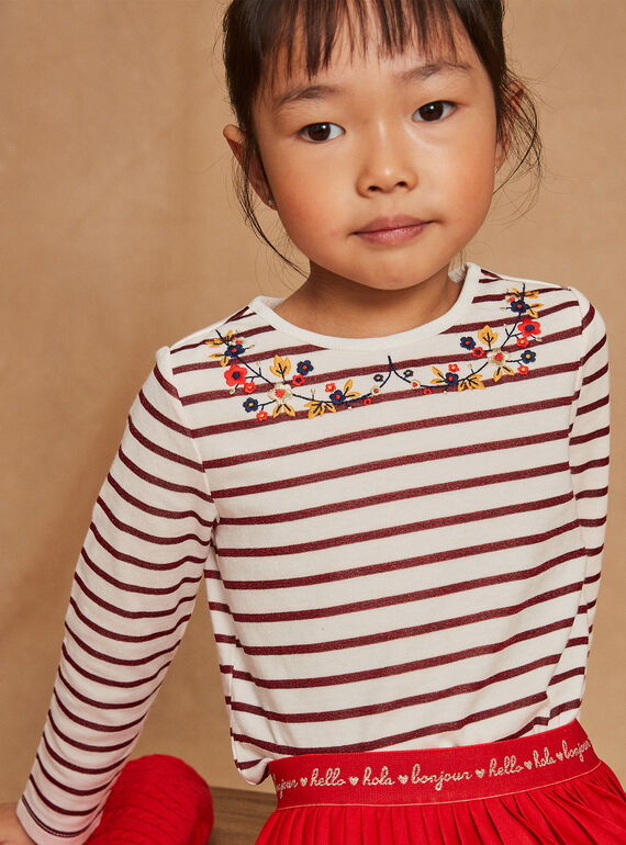 Red striped T-shirt GRIMARETTE 3 / 23H2PFO1TML001