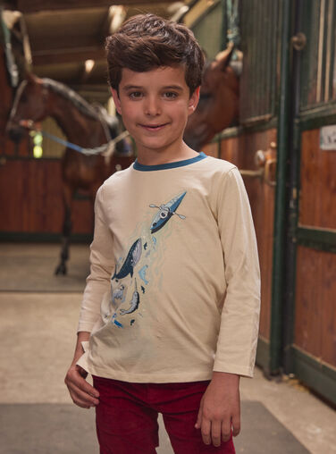 Off white TEE SHIRT LS LARICHAGE / 24H3PGR1TMLA001