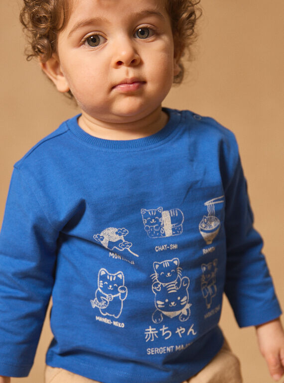 Blue TEE SHIRT LS MACONNOR / 25E1BG81TMLC209