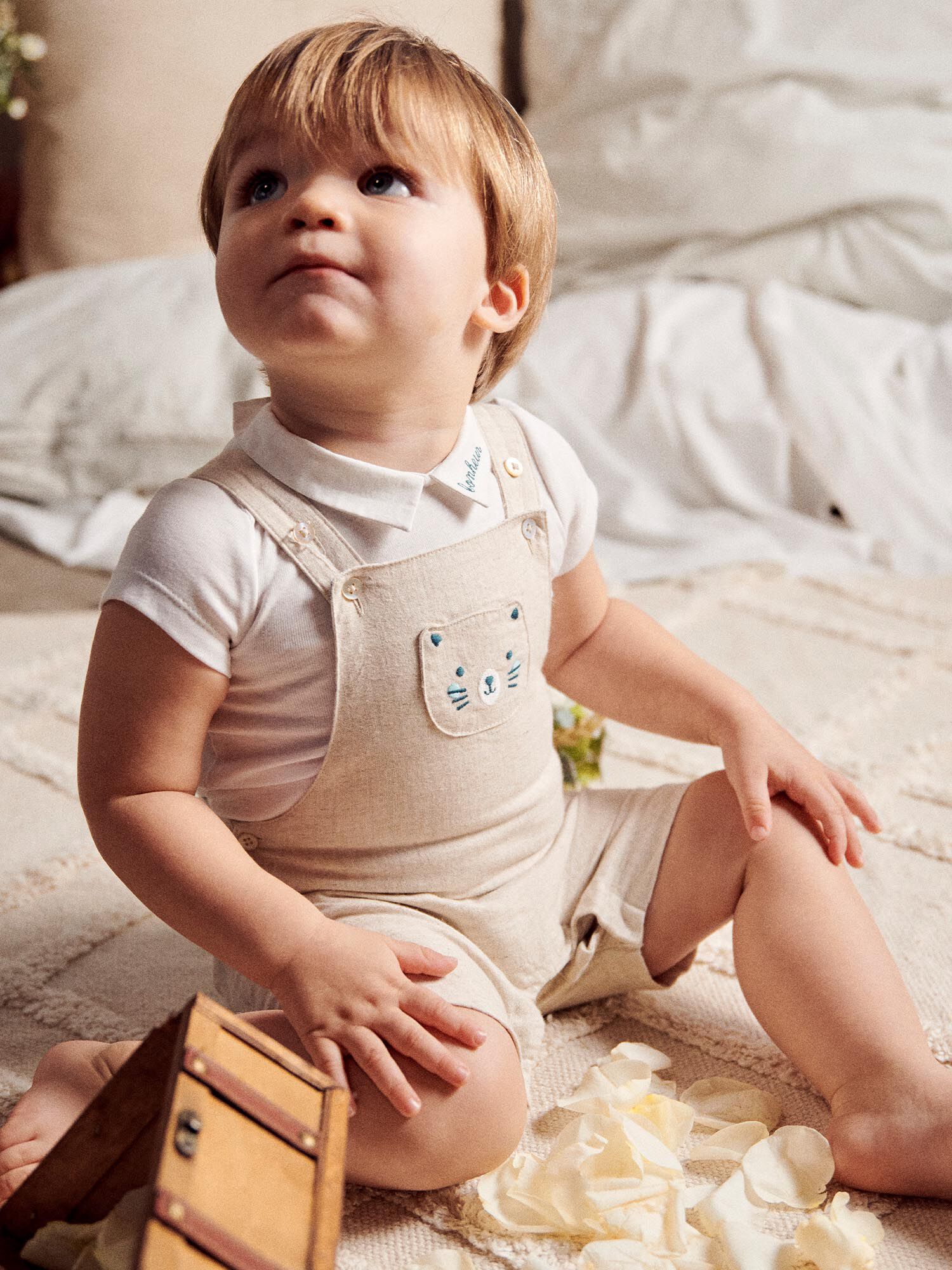 Linen clearance dungarees baby