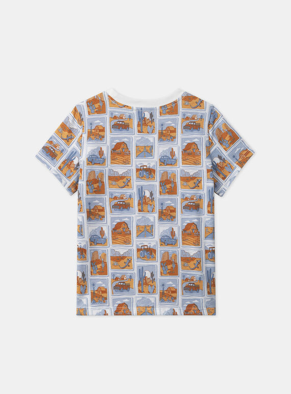 White TEE SHIRT SS MLOPRINAGE / 25E3PGP2TMC000