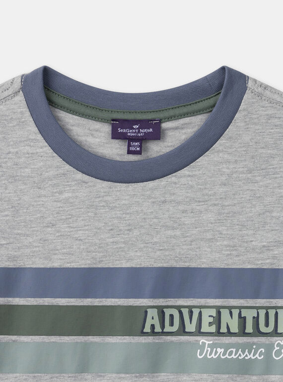 Heather grey TEE SHIRT SS MICHINAGE / 25E3PG91TMC943