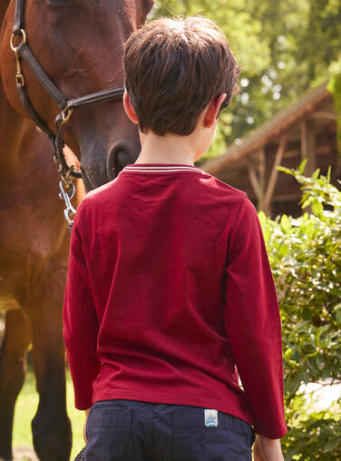 Burgundy TEE SHIRT LS LARENAGE / 24H3PGR2TML501