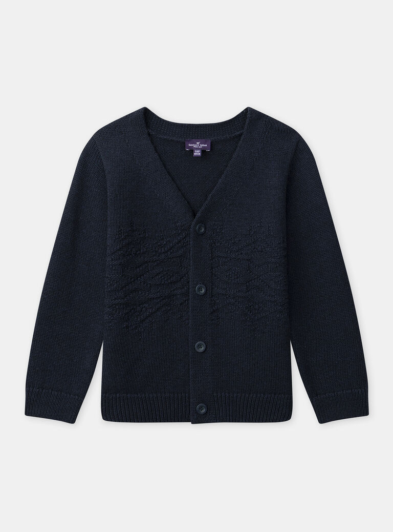 Blue KIDS CARDIGAN NREJACAGE / 25H3PGY1GILC243