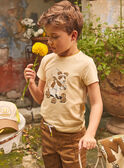 Beige printed T-shirt KOBALLAGE / 24E3PGD3TMCB103