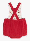 Poppy red corduroy dungarees GAOLIVE / 23H1BFQ1SALF505