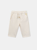 Buttery yellow and white striped trousers KAJOSEPH / 24E1BGD1PANB103