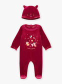 Glow-in-the-dark romper and cat hat for baby girl BECHARLINE / 21H5BFH1GRE709