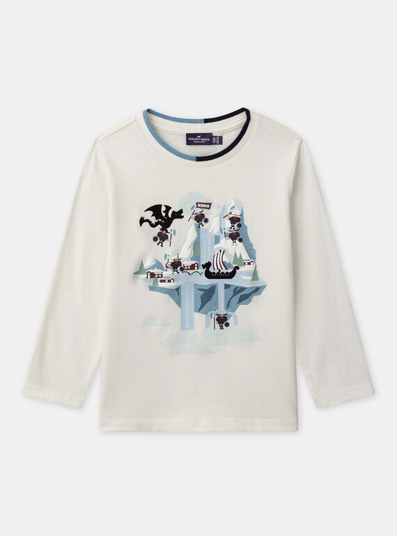Ivory TEE SHIRT LS NLUBIOMAGE / 25H3PGX1TML005