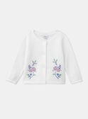 Off-white embroidered cardigan KAFLORINE / 24E1BFL1CAR001