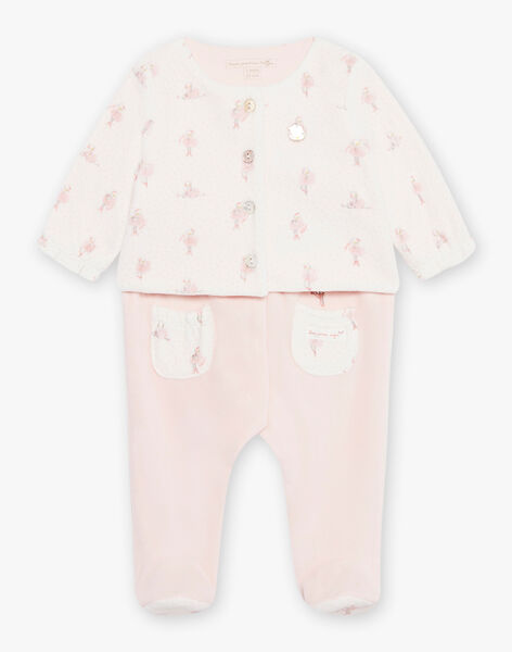 Baby Girl Pajama & Vest Set DOMITILE / 22H0NF11ENS001