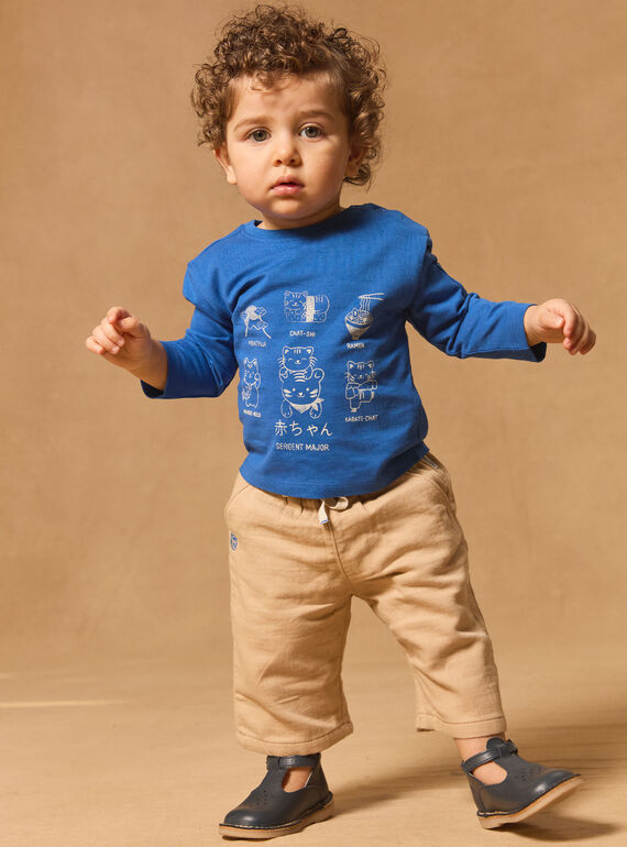 Blue TEE SHIRT LS MACONNOR / 25E1BG81TMLC209