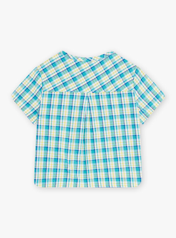 Baby boy plaid seersucker shirt CAVAHE / 22E1BGN1CHM209