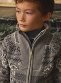 Grey KIDS CARDIGAN LADJACAGE / 24H3PGQ2GILJ922