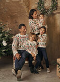 Ecru Christmas sweater GOPULAGE / 23H3PGS1PULA001
