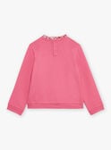 Petunia pink sweatshirt with Amour lettering GOSWETTE / 23H2PFD1SWE310