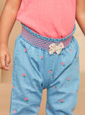 Denim trousers with strawberries KASOFIA / 24E1BFO1PANP272