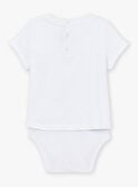 White short-sleeved body T-shirt LABILLY / 24H1BGI2BOD000