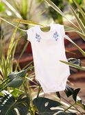 Baby Girl's Ecru Floral Embroidered Ruffled Collar Bodysuit CANORA / 22E1BFK1BOD001