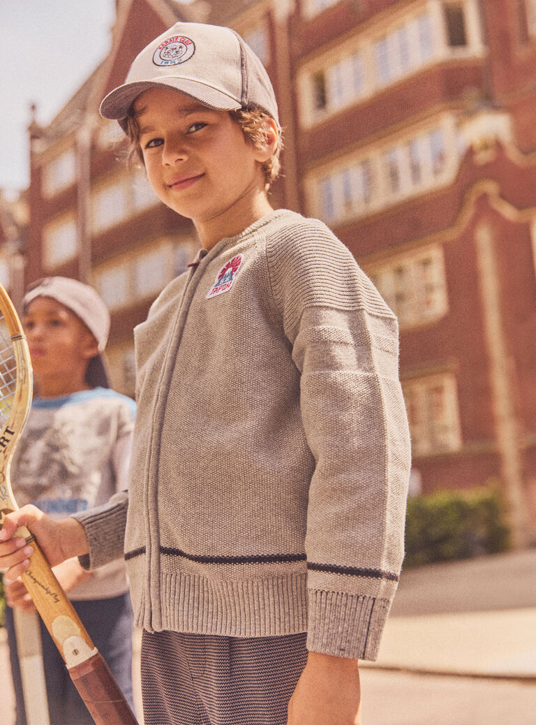 Heather grey KIDS CARDIGAN NOCOTAGE / 25H3PGP2GIL943