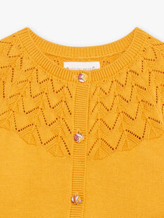 Baby Girl Mustard Yellow Knit Cardigan CAIRMA / 22E1BF91CARB106