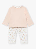Light pink top and pants set LORAINE / 24H0NF25ENSD322