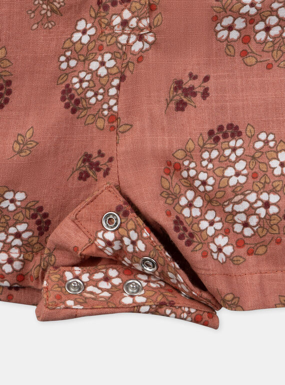 Printed terracotta jumpsuit KANELA / 24E1BFE1CBLE415