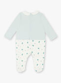 White and green water frock coat baby boy ZEBRAN / 21E5BG15GRE020
