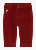 Burgundy corduroy pants GANOE / 23H1BGI2PAN501