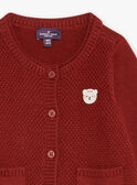 Long-sleeved burgundy cardigan GANAROLD / 23H1BGI1GIL501