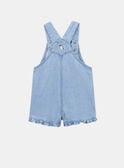 Short denim dungarees with embroidery KALUDIVINE / 24E1BFD1SALP272