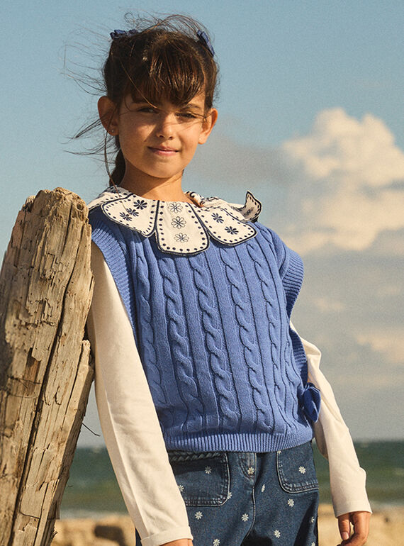 Blue CARDIGAN WHITHOUT SLEEVES MERSADETTE / 25E2PF81CSMC238