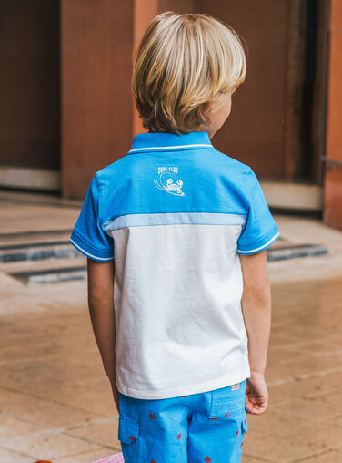 Blue POLO SHIRT MLUCAGE / 25E3PGQ1POL701