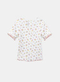 Off-white floral T-shirt with balloon sleeves KRIBLETTE 2 / 24E2PFB1TMC001
