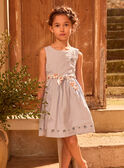 Dark green DRESS MLOROBETTE / 25E2PFP2ROB622
