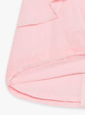 Baby girl pink poplin dress with shell embroidery and bloomer CASOLEIL / 22E1BFN1ROBD315