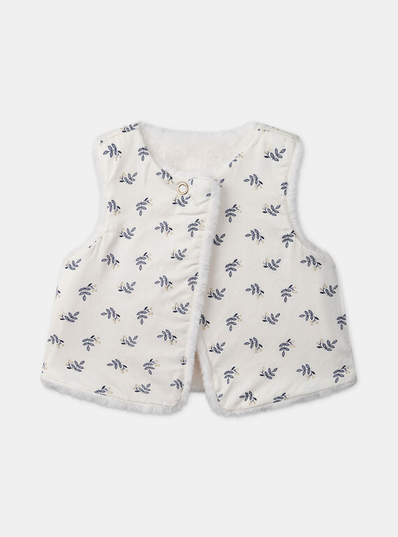 Ivory CARDIGAN WHITHOUT SLEEVES LATIFENE / 24H1BFT1CSM005