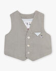 Baby boy sage green vest CYBERNARD / 22E1BG11VSMG610