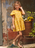 Yellow dress with lemon motifs KOROBETTE / 24E2PFD2ROB107