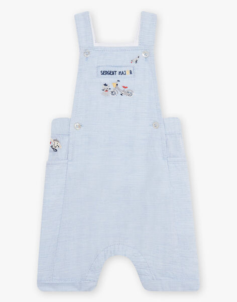 Baby boy short blue overalls CYBLAISE / 22E1BG11SAC020