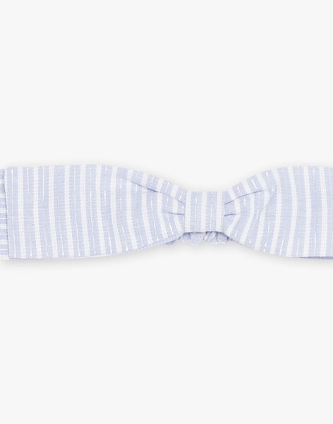 Blue and white striped headband silver lurex baby girl CYAVA / 22E4BF11BAN326
