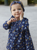 Navy blue dress with floral print GAELLA / 23H1BF91ROB070