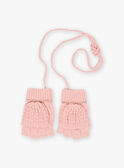 Baby Girl Pink Heart Mittens