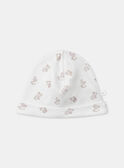 White NEWBORN BEANY MONI / 25E0AM11BNA000