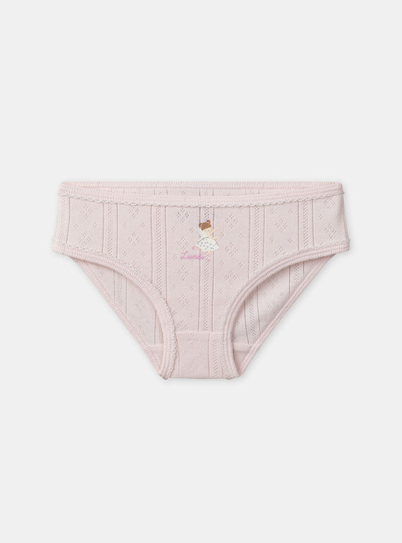Pale rose BRIEFS / PANTY RIB NEJAZETTE / 25H5PFC4SLR301
