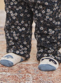 Ecru socks with orc jacquard, polka dots and hearts GAROSALIA / 23H4BFR1SOQ001